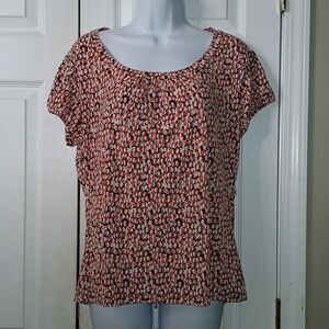 Worthington Stretch printed blouse Sz XLEUC